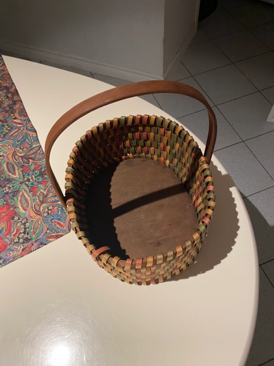 Woven Basket with Handle - photo 2
