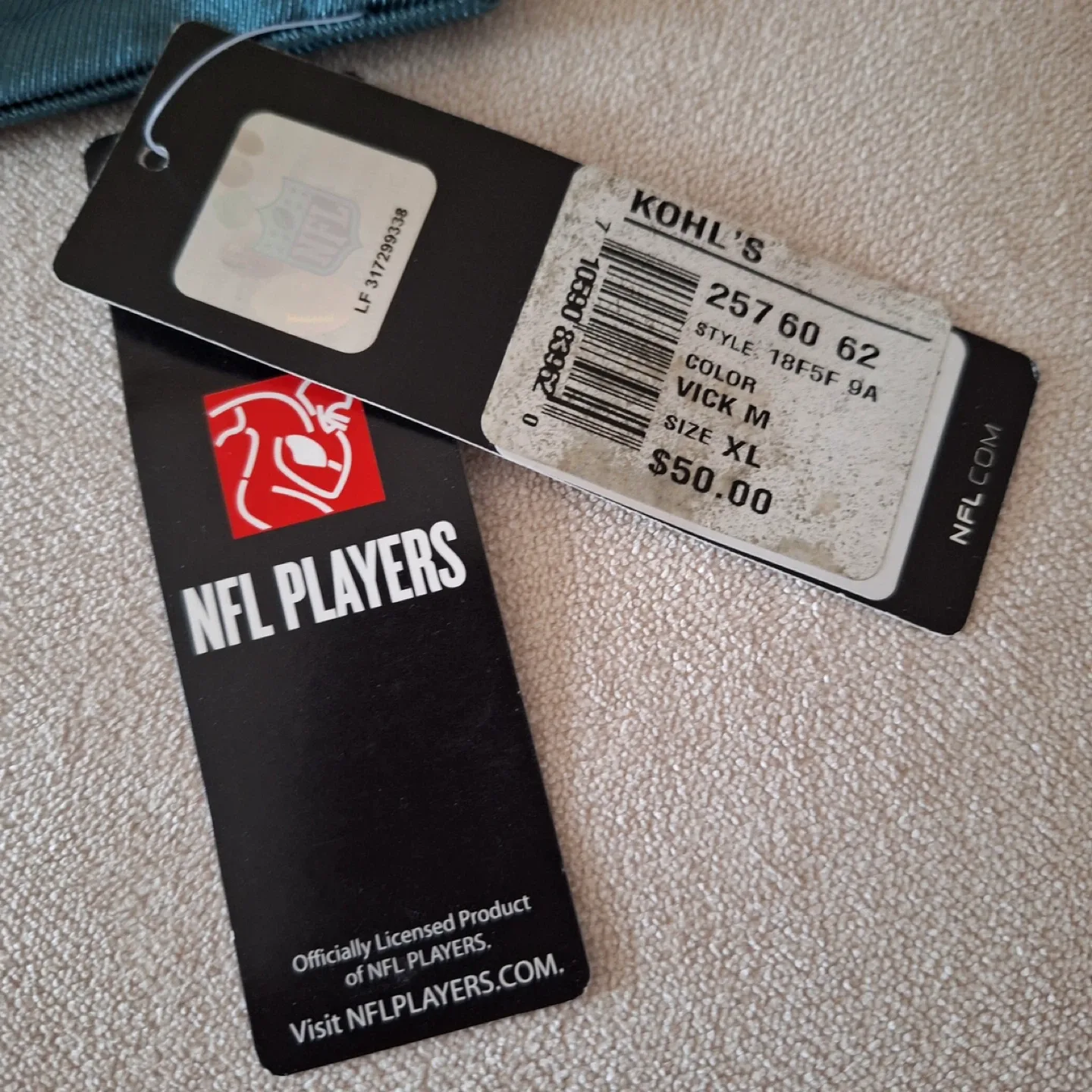 NFL Team Apparel Eagles Vick Jersey - Youth XL image indicator(4)