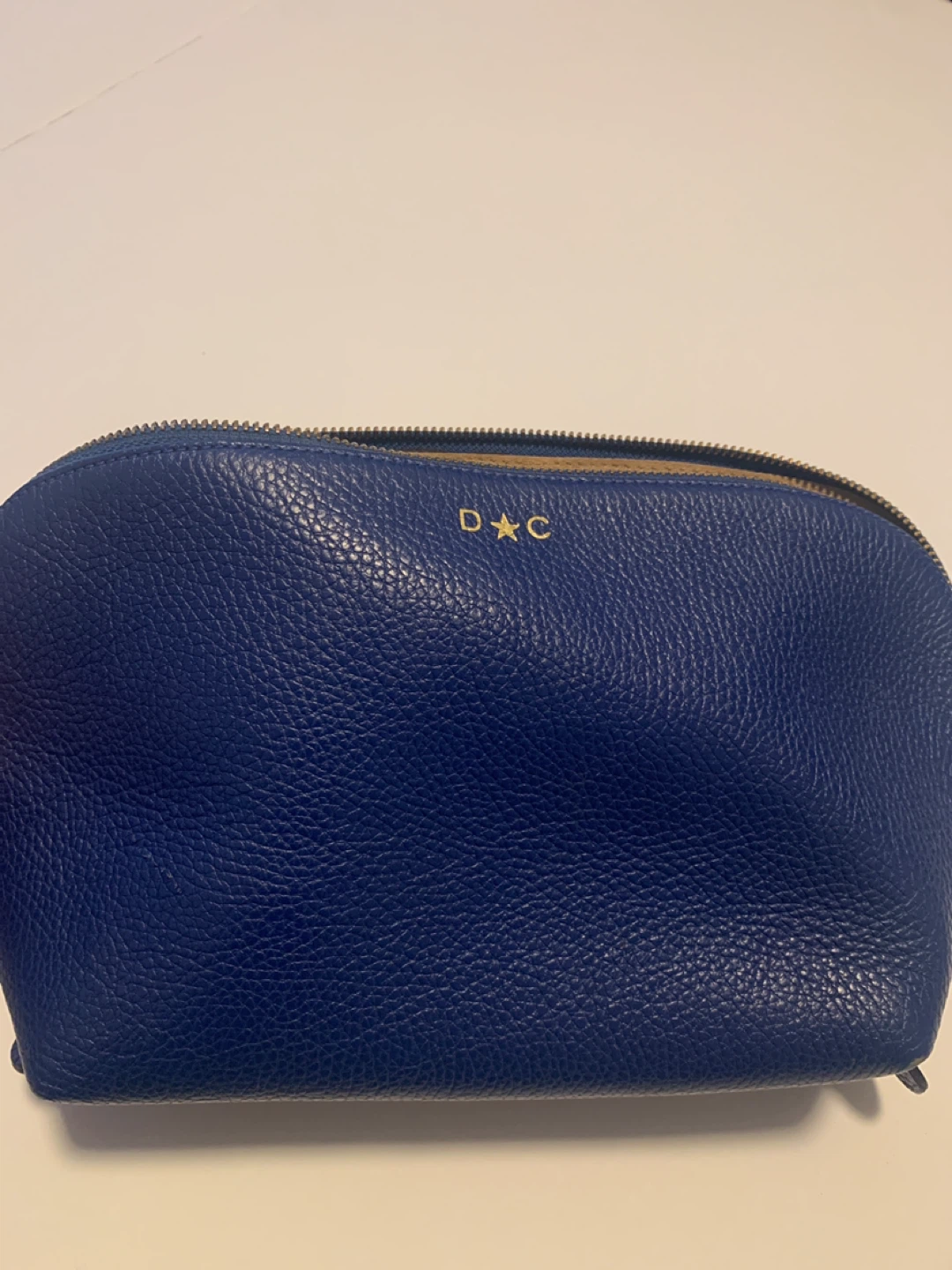Dagne Dover Blue Cosmetic Pouch