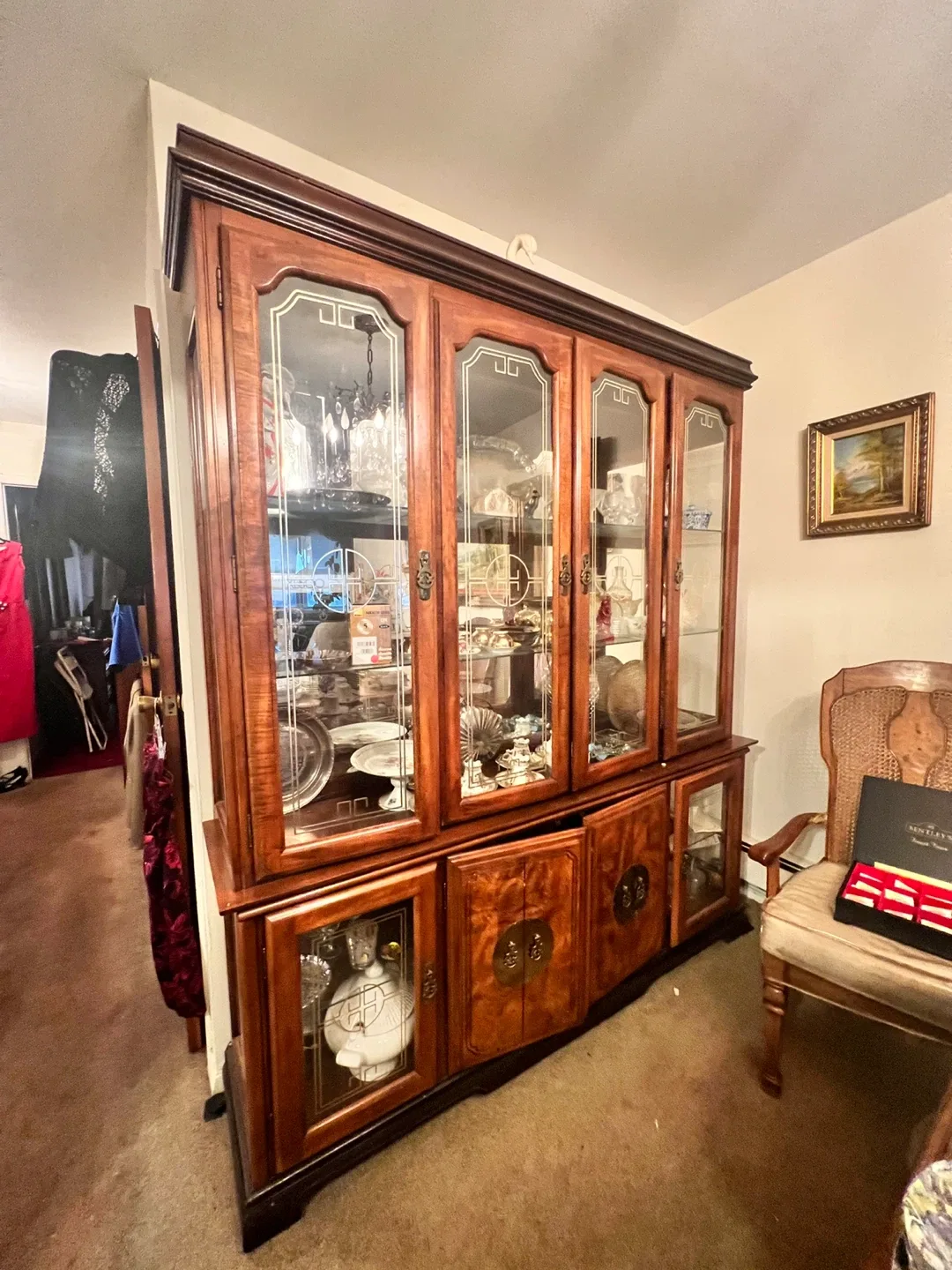 Wooden China Cabinet image indicator(2)