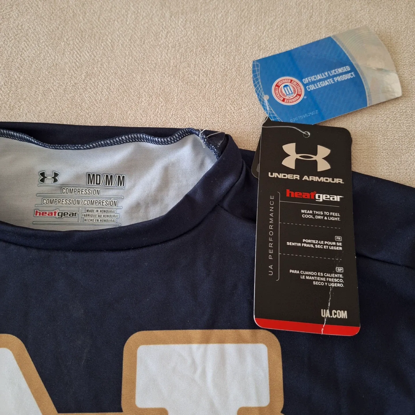 New Under Armour Notre Dame T-Shirt - Medium image indicator(3)