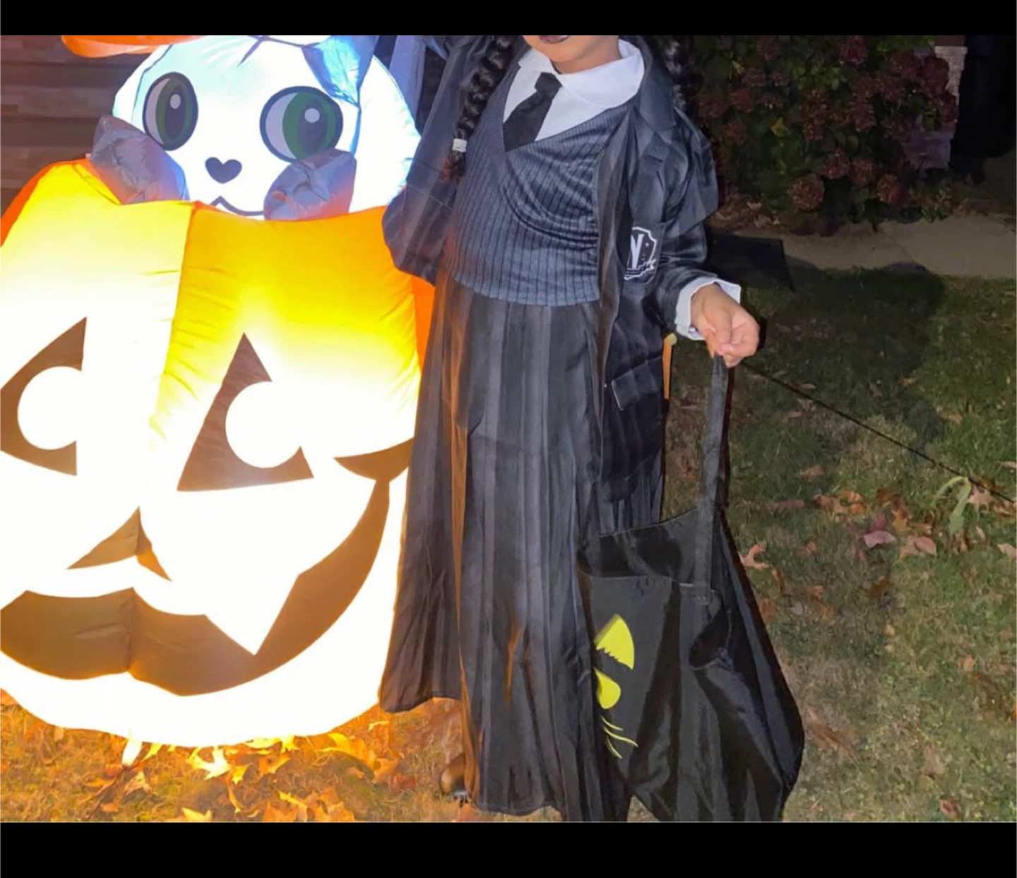 Wednesday Addams Child Costume Medium 8-10 - photo 2