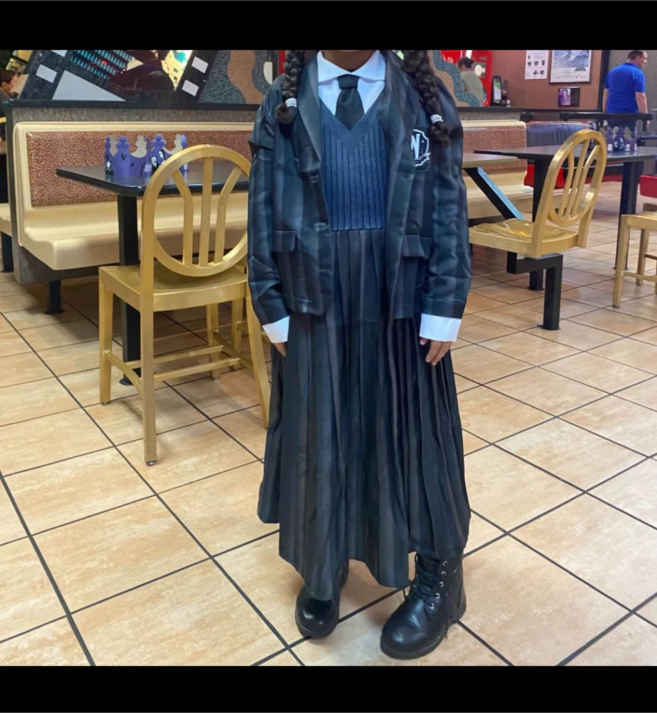 Wednesday Addams Child Costume Medium 8-10