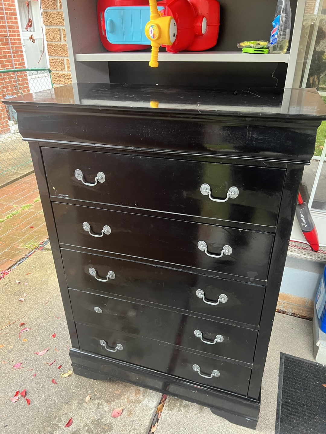 Black 5-Drawer Dresser - photo 2