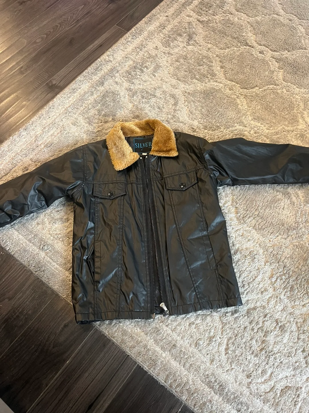 Toddler boy size medium leather jacket image indicator(2)