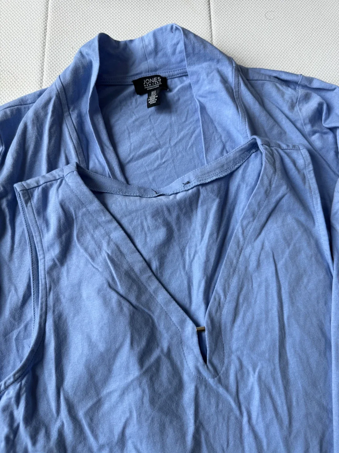 Jones New York Signature Top & Cardigan Set - Size S image indicator(3)