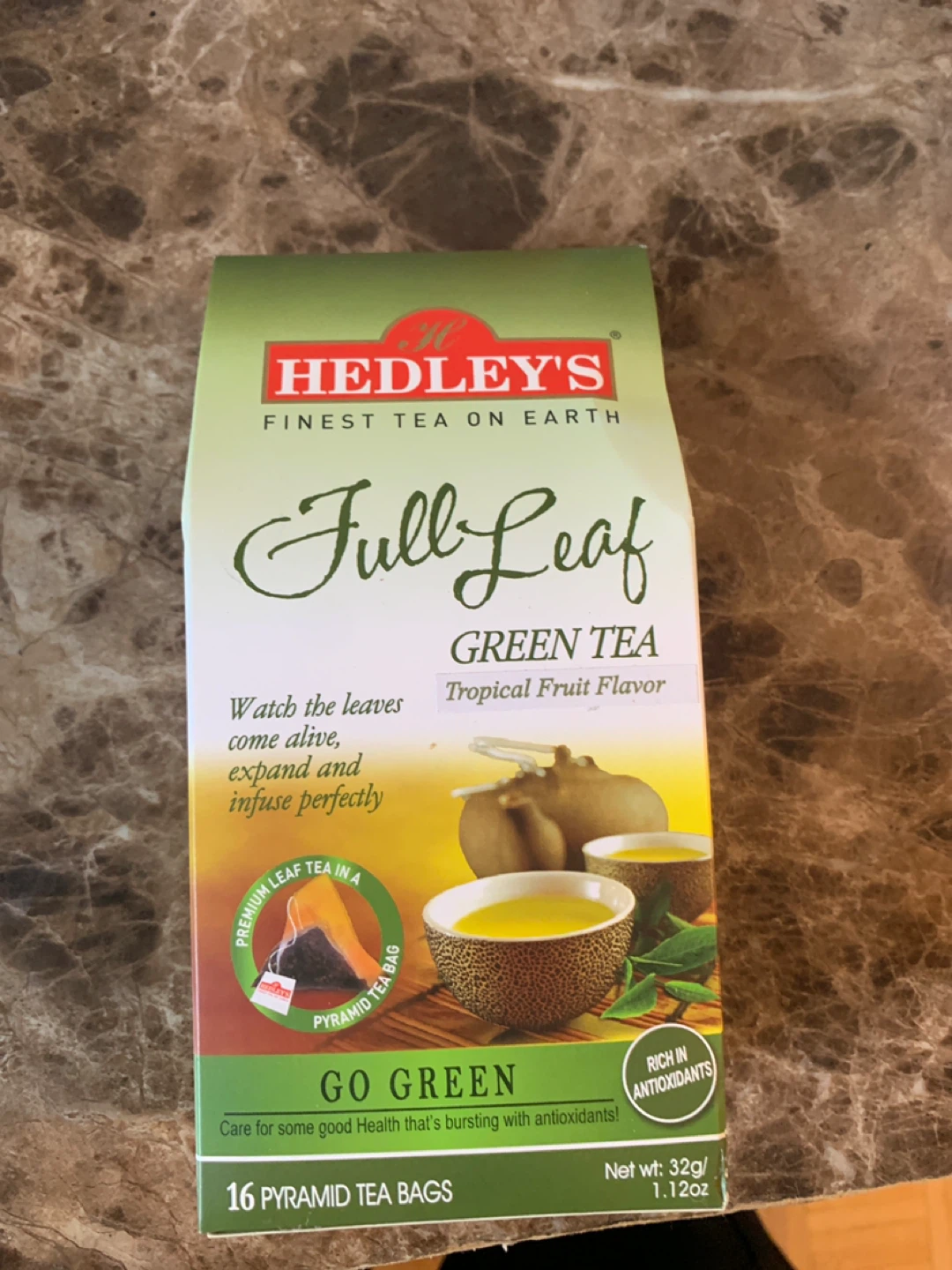 Hedley's Full Leaf Green Tea - Tropical Fruit