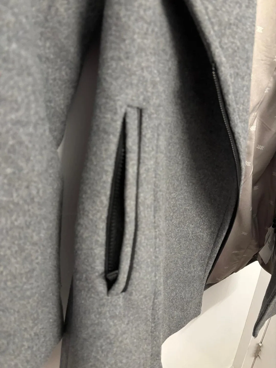 Soia & Kyo Grey Wool Coat XS - like new image indicator(6)