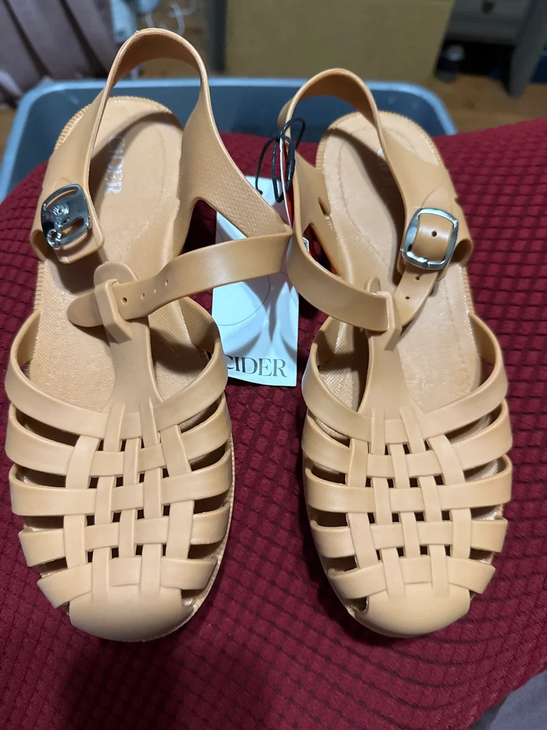 Cider Beige Jelly Sandals