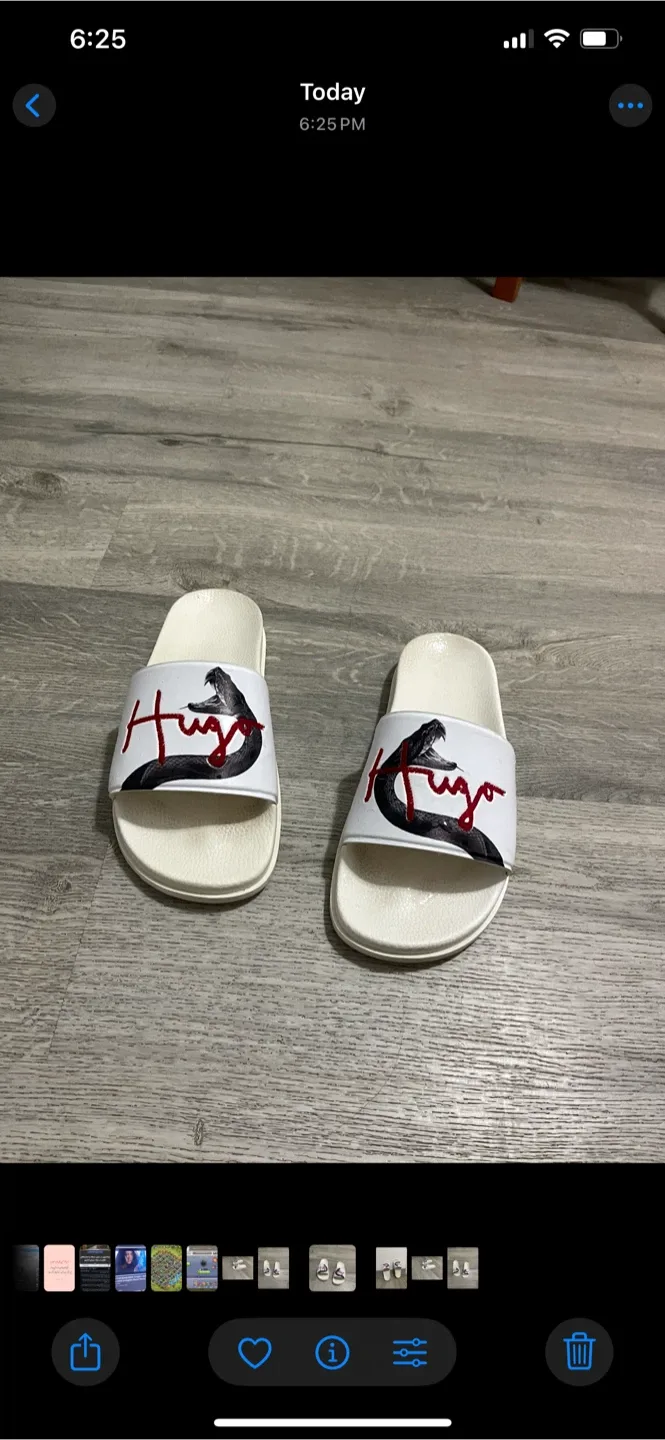 Original Hugo White Slippers image indicator(3)