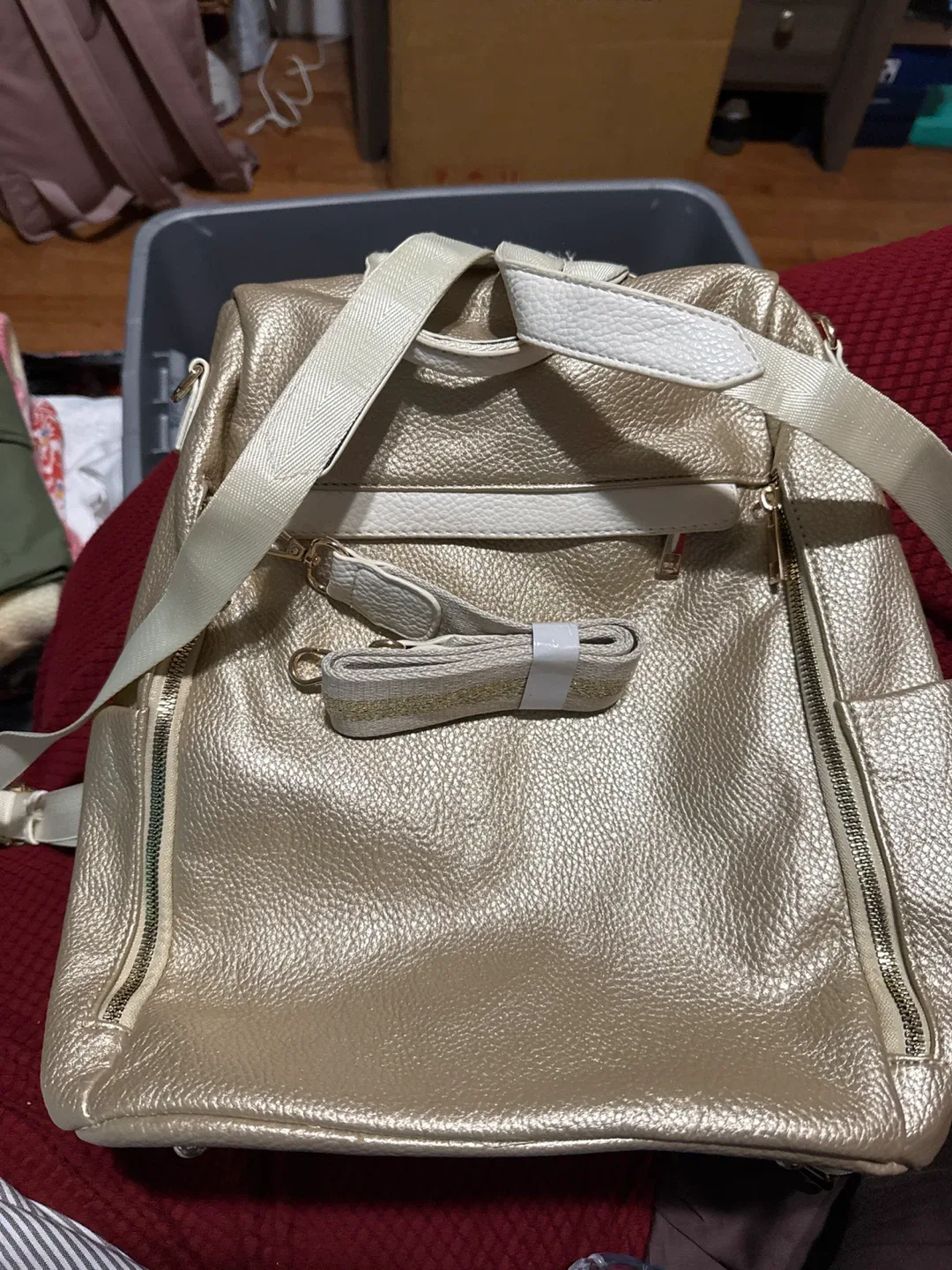 Gold Backpack