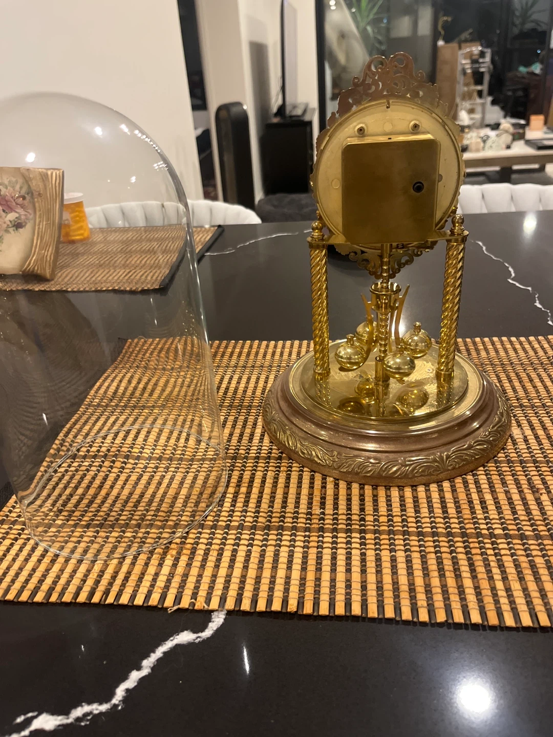 Vintage Anniversary Clock with Glass Dome - photo 5