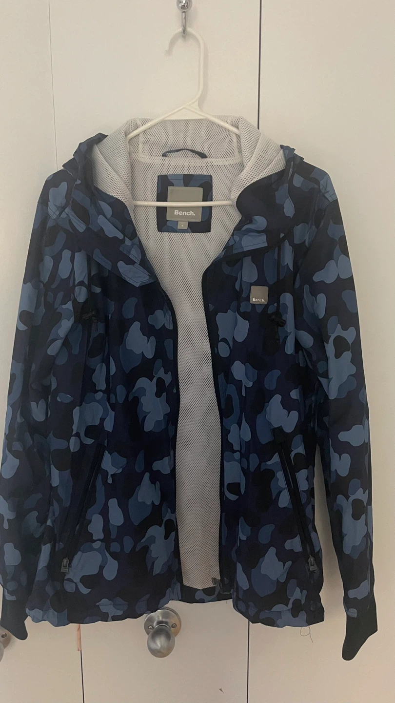 Bench. Blue Camo Jacket - Size Small