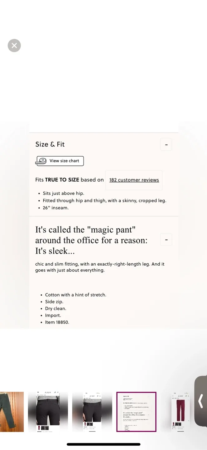 Jcrew Minnie style pants image indicator(7)