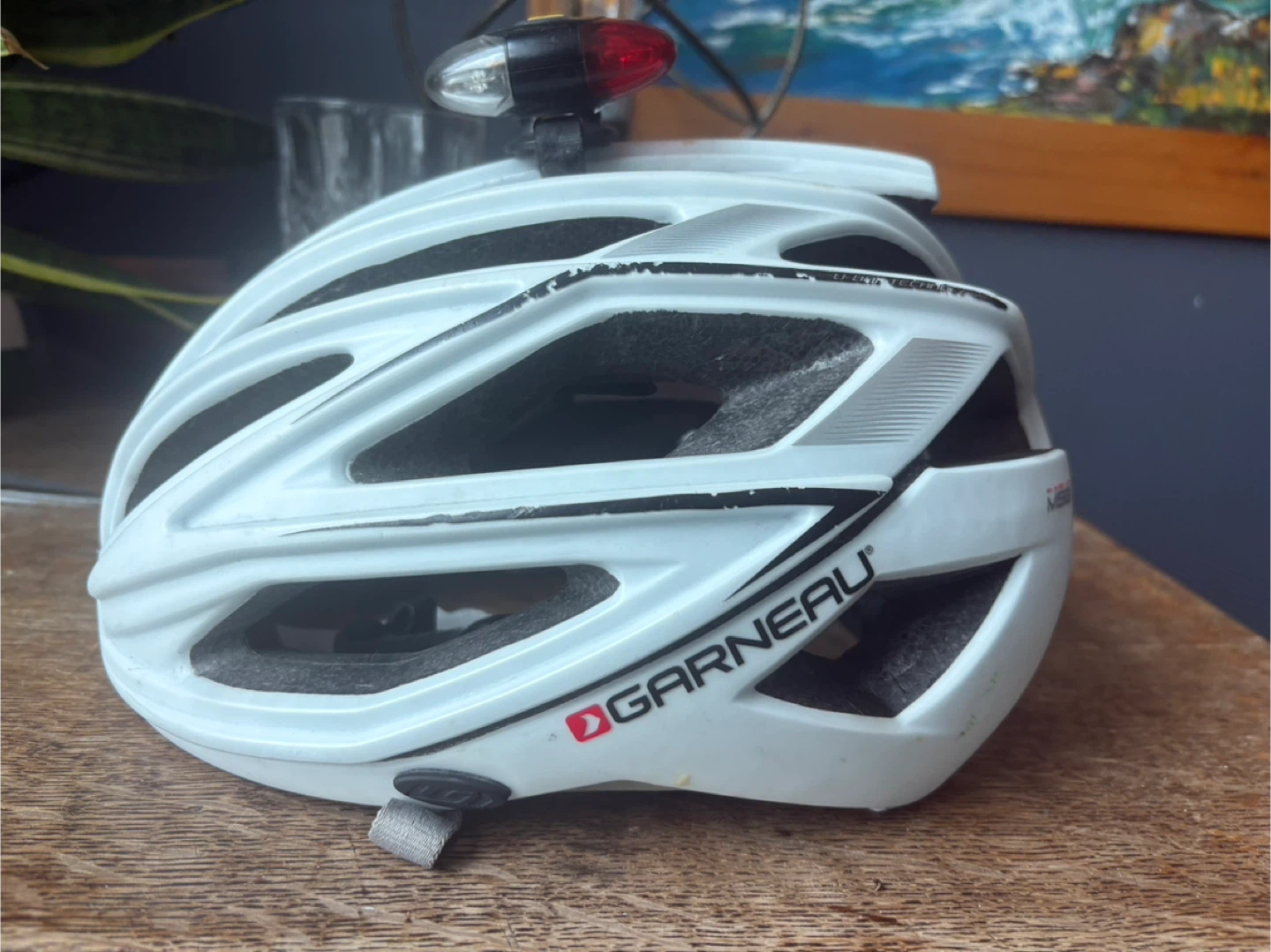 Garneau White Bike Helmet - photo 2