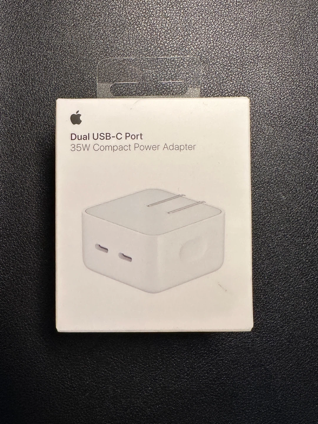 New Apple 35W Dual USB-C Port Compact Power Adapter