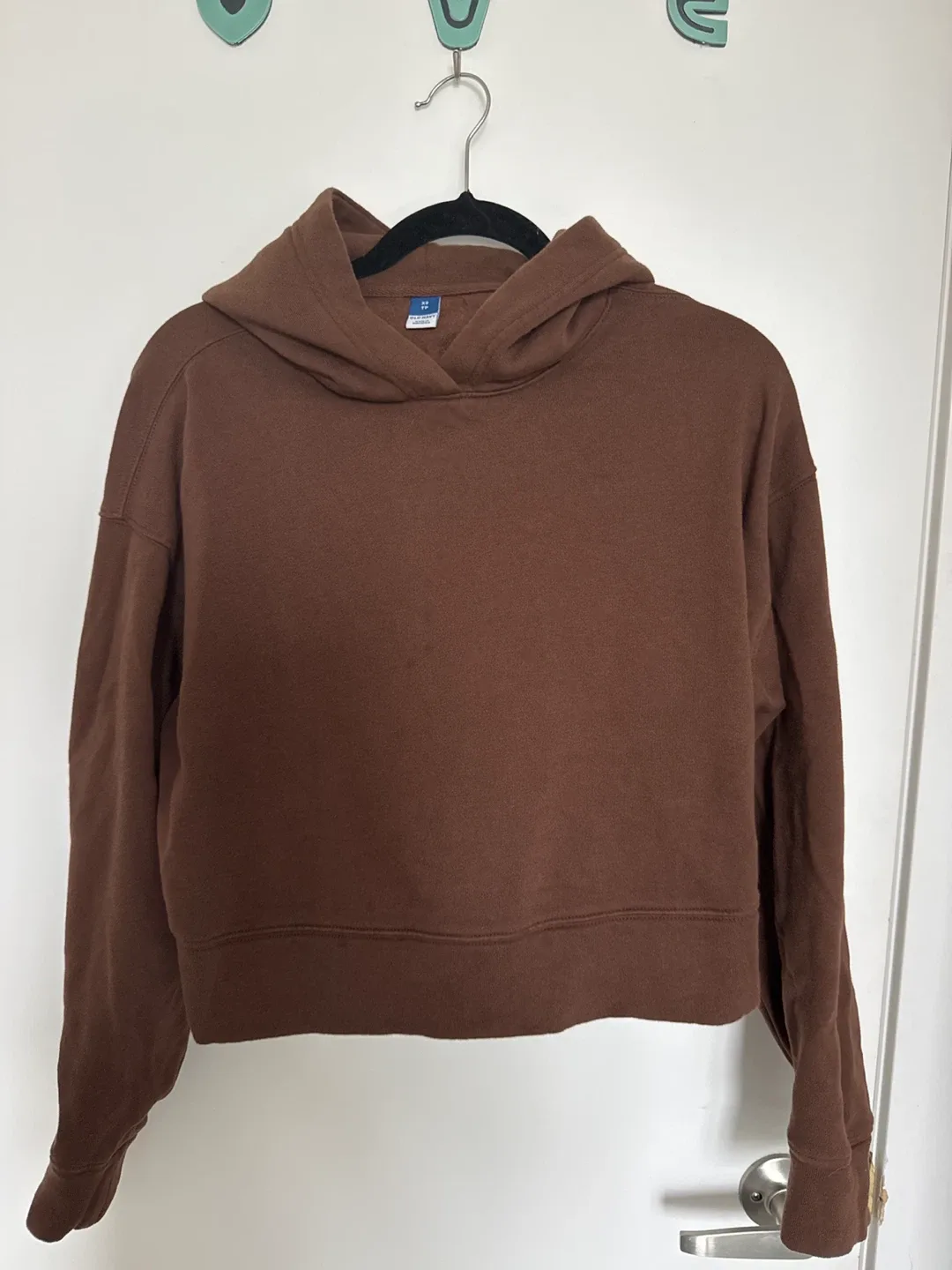 Old Navy Brown Cropped Hoodie - Size XS thumbnail