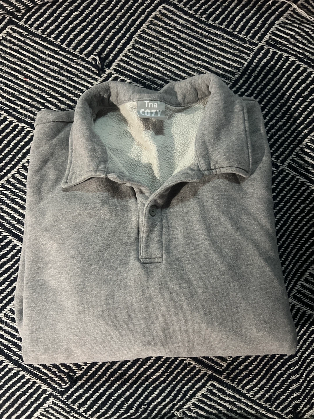 Tna Cozy fleece Grey Pullover, size 2