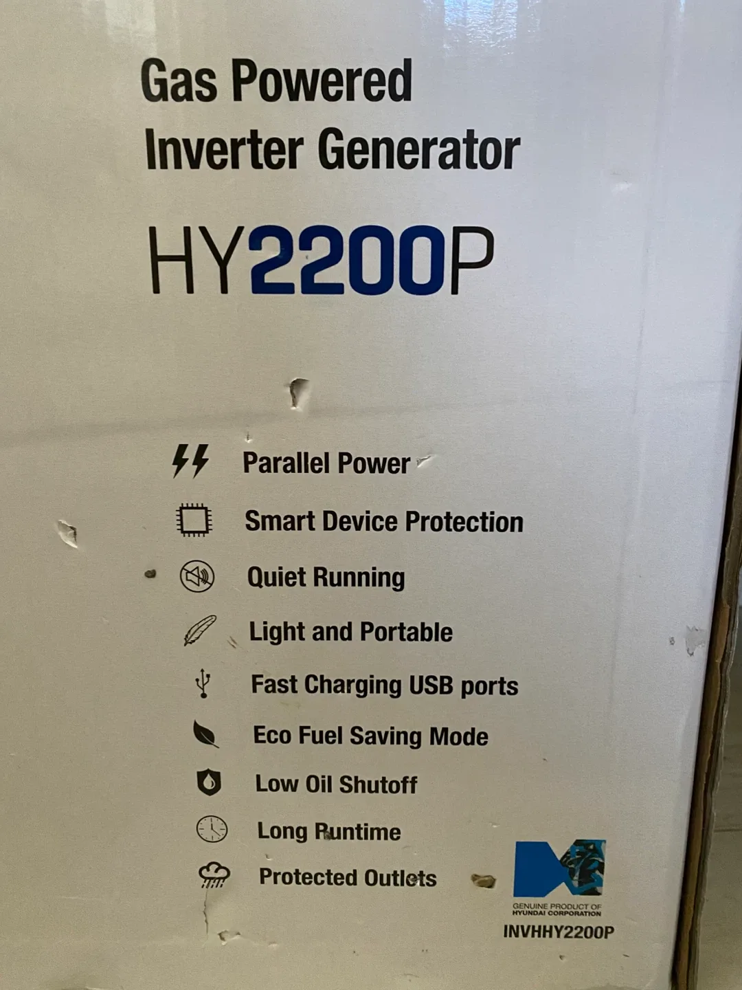 Brand New - Hyundai 2200W Inverter Generator image indicator(4)