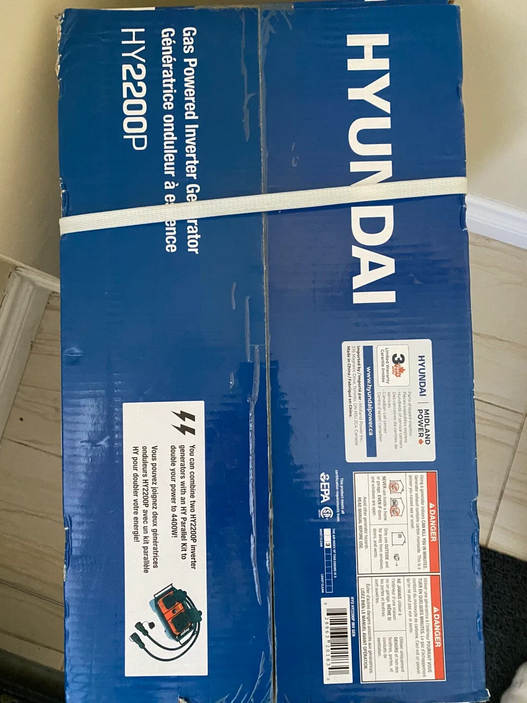 Brand New - Hyundai 2200W Inverter Generator image indicator(2)