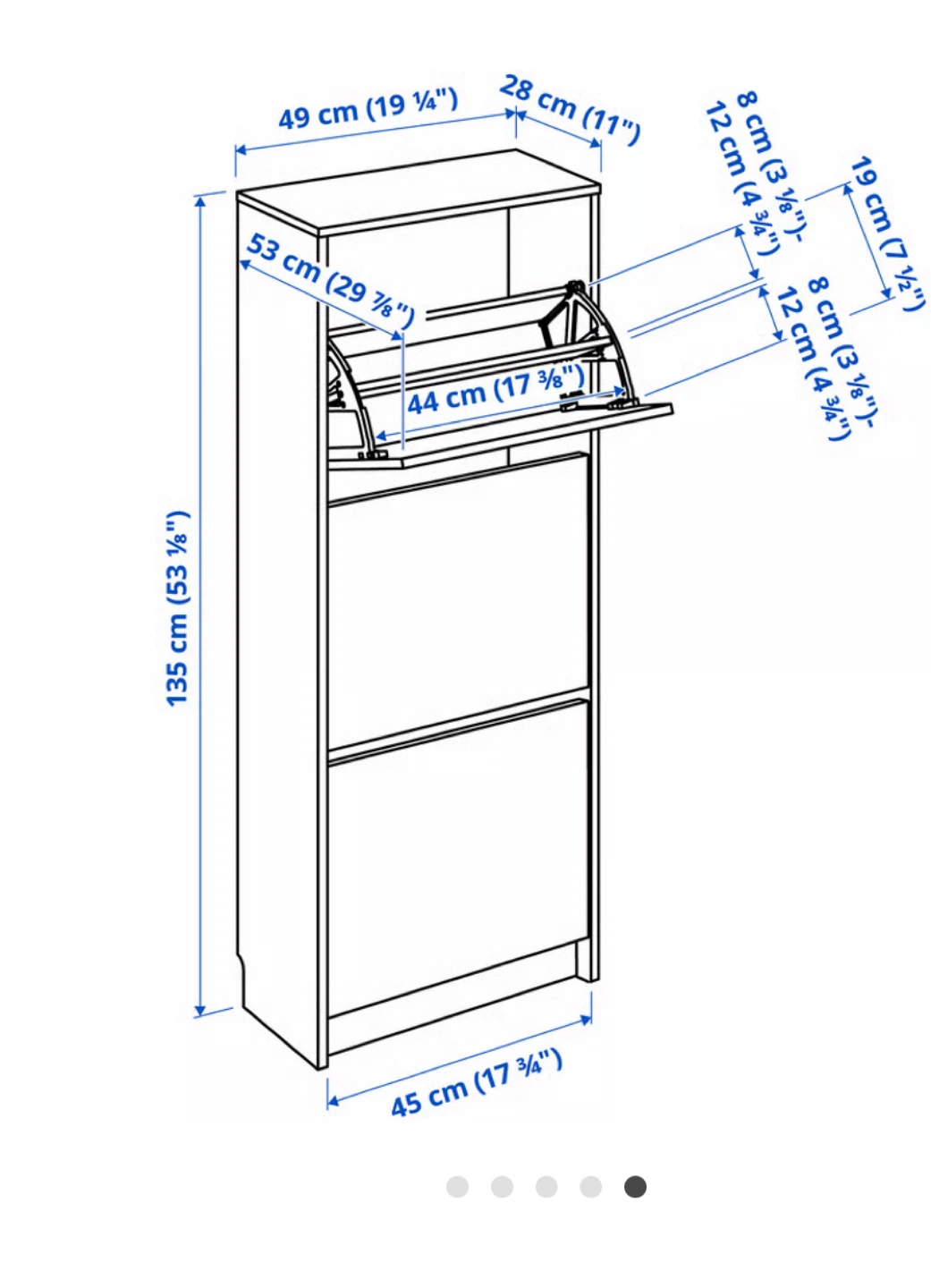 IKEA Hemnes White Shoe Cabinet - photo 4