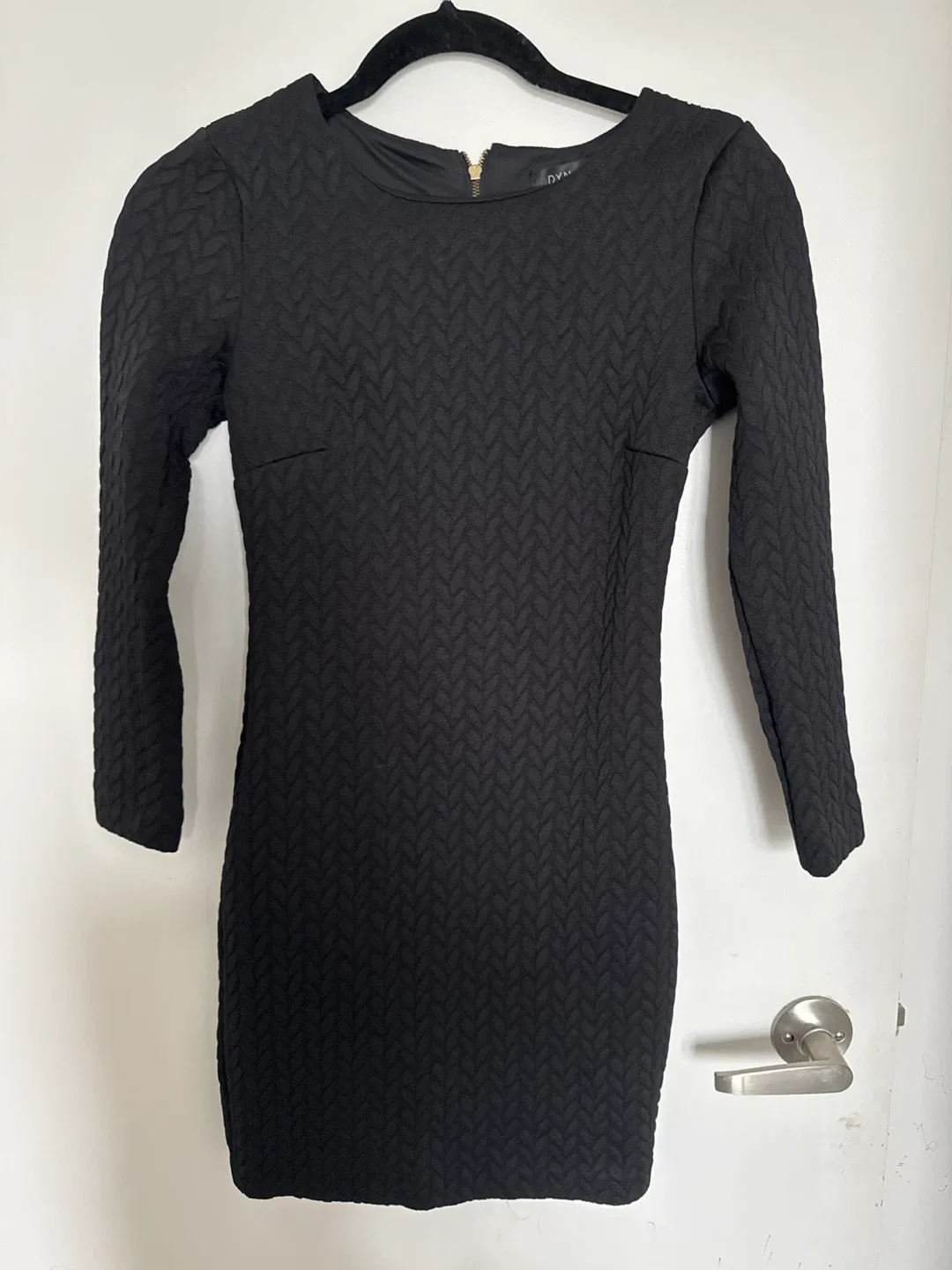 Dynamite Black Long Sleeve Dress Size XS thumbnail