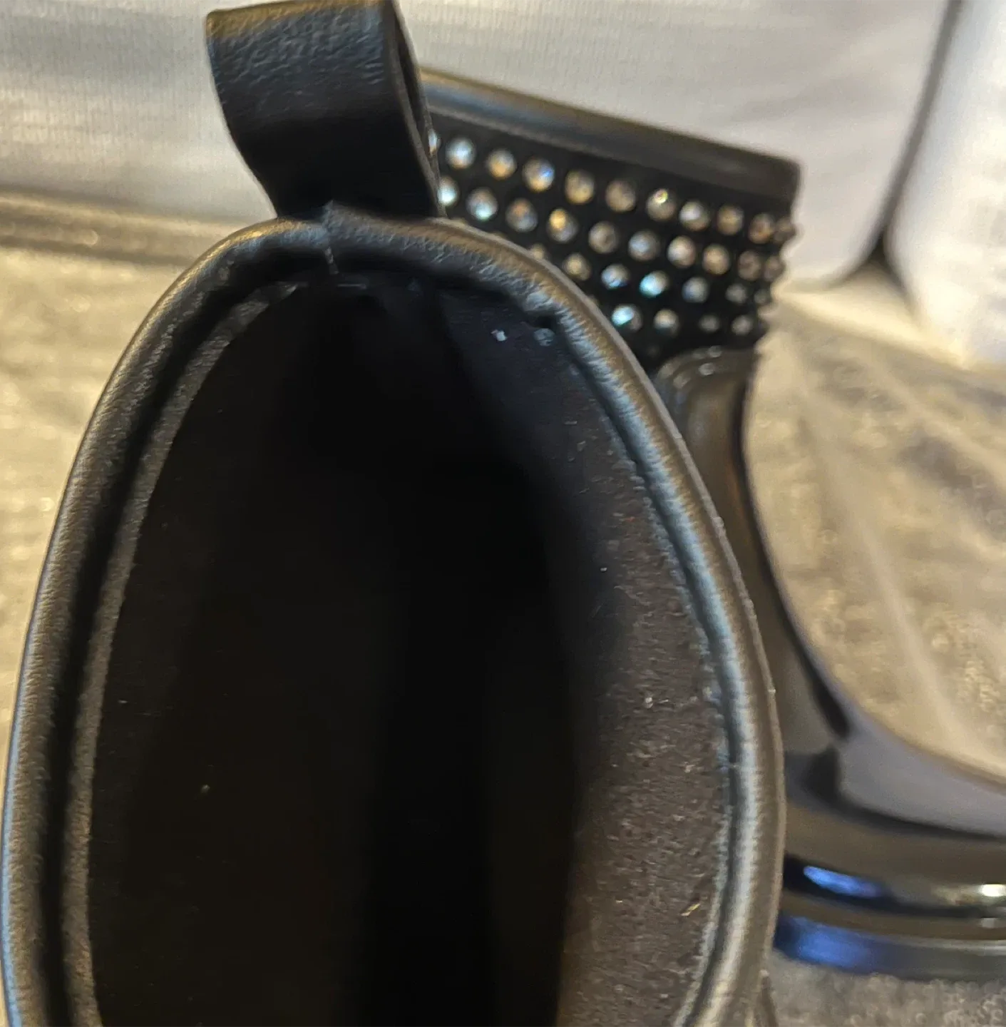 Michael Kors Black Studded Rain Boots Size 7.5-8 image indicator(8)