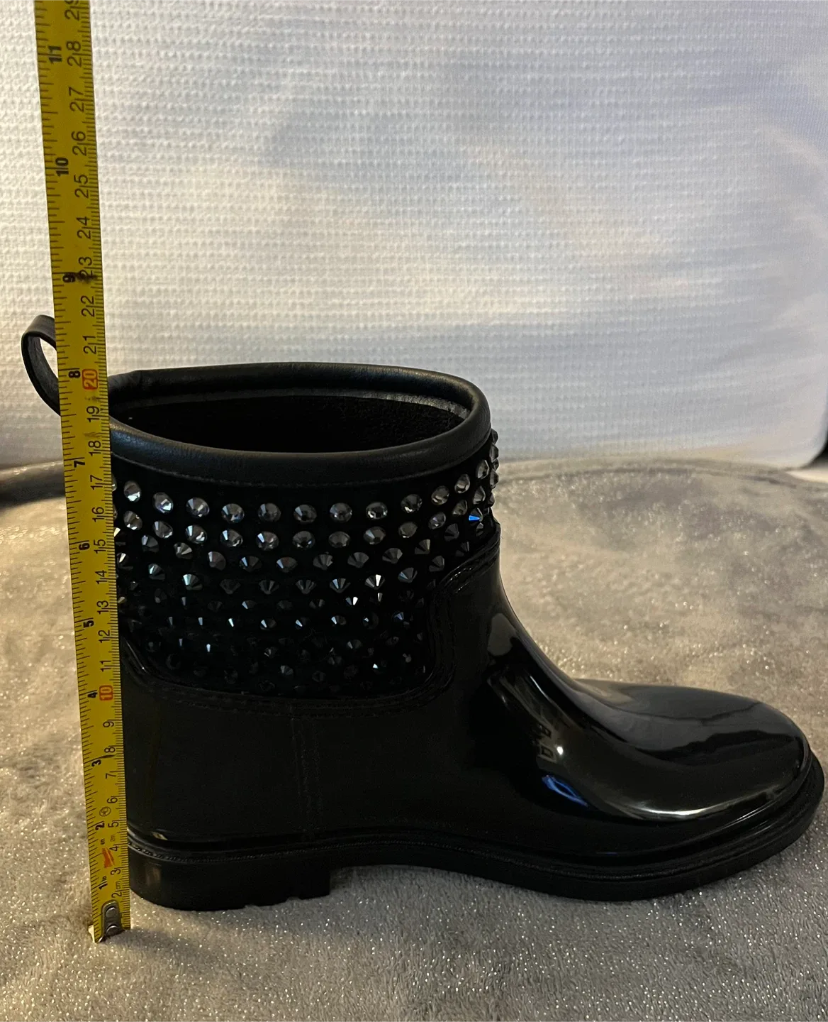 Michael Kors Black Studded Rain Boots Size 7.5-8 image indicator(9)
