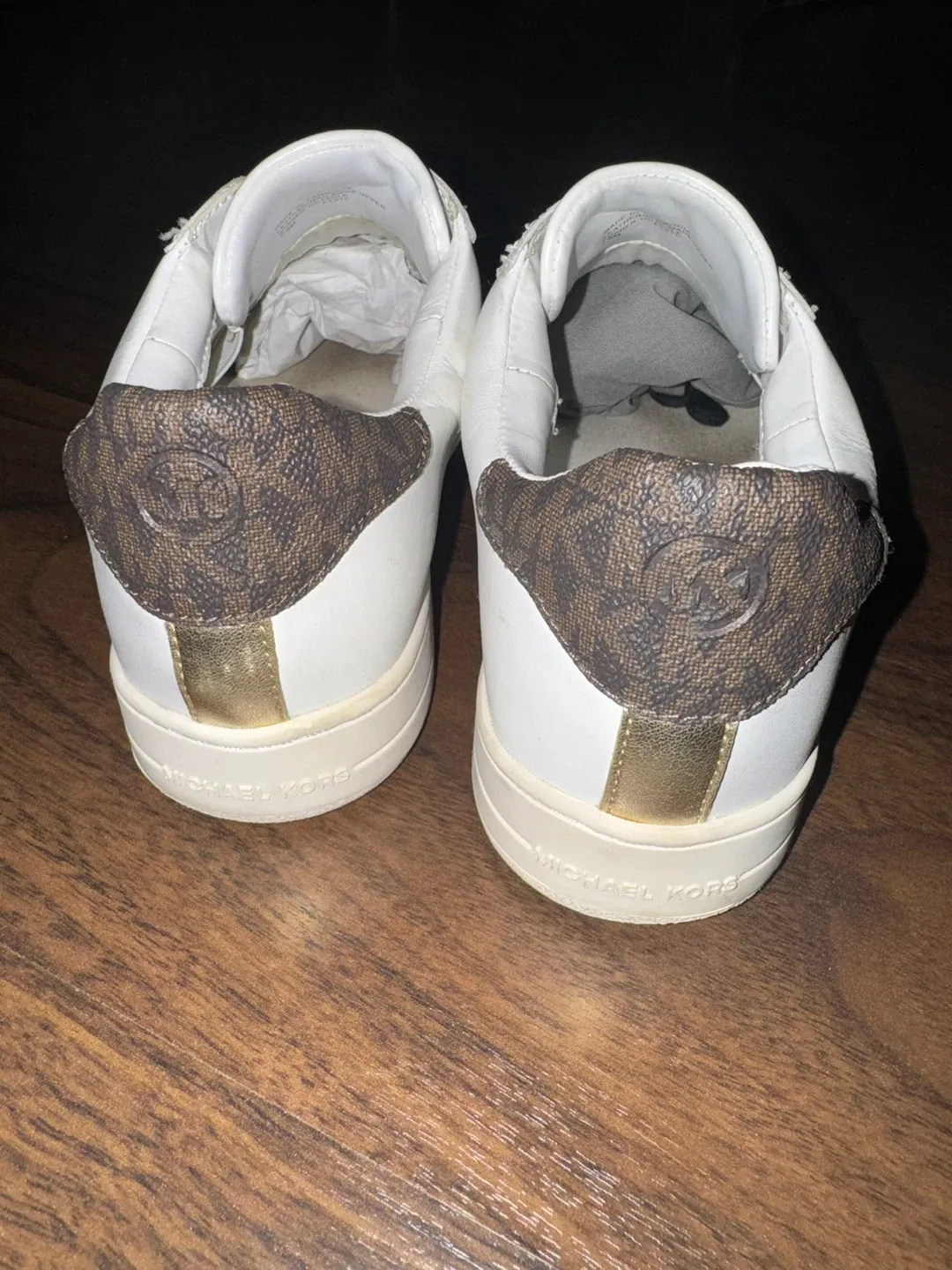 Michael Kors White Leather Sneakers image indicator(5)