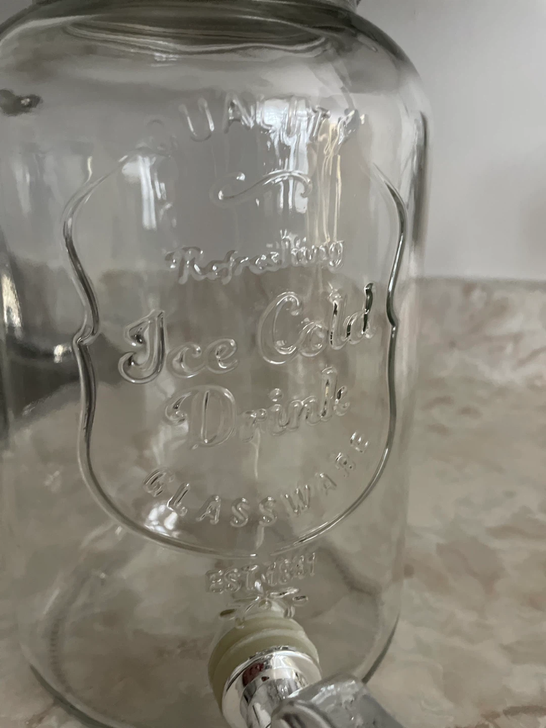 Glass Drink Dispenser with Spigot - photo 3