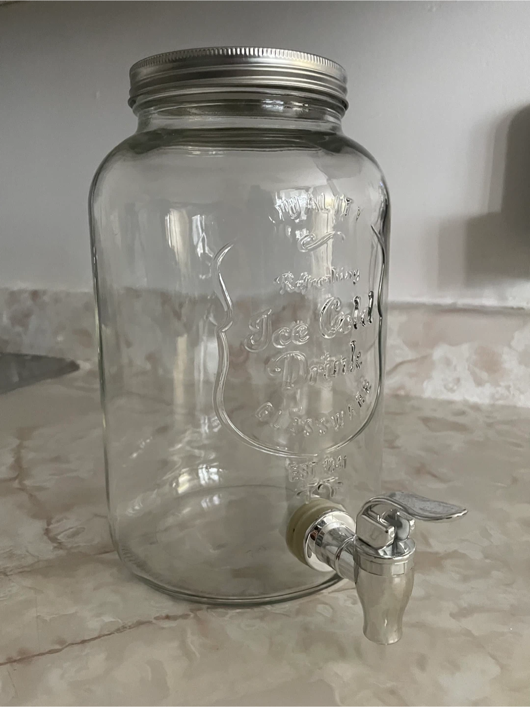 Glass Drink Dispenser with Spigot - photo 2