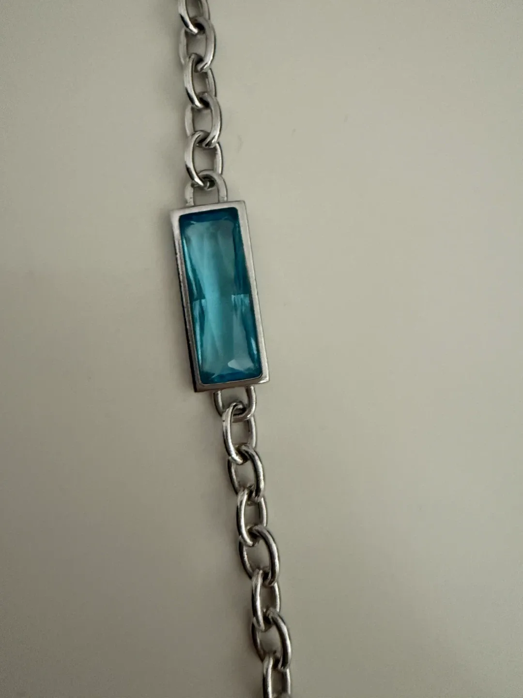 Swarovski Silver Bracelet with Blue Stone image indicator(4)