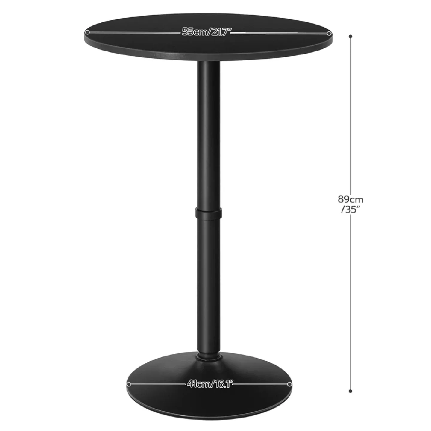 HOOBRO Round Bar Table with Non-Slip Base image indicator(3)