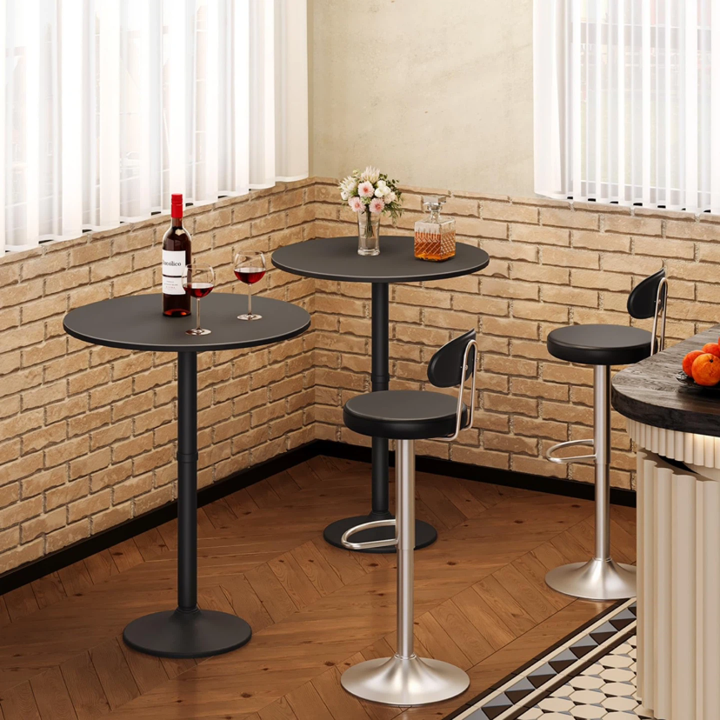 HOOBRO Round Bar Table with Non-Slip Base - photo 2