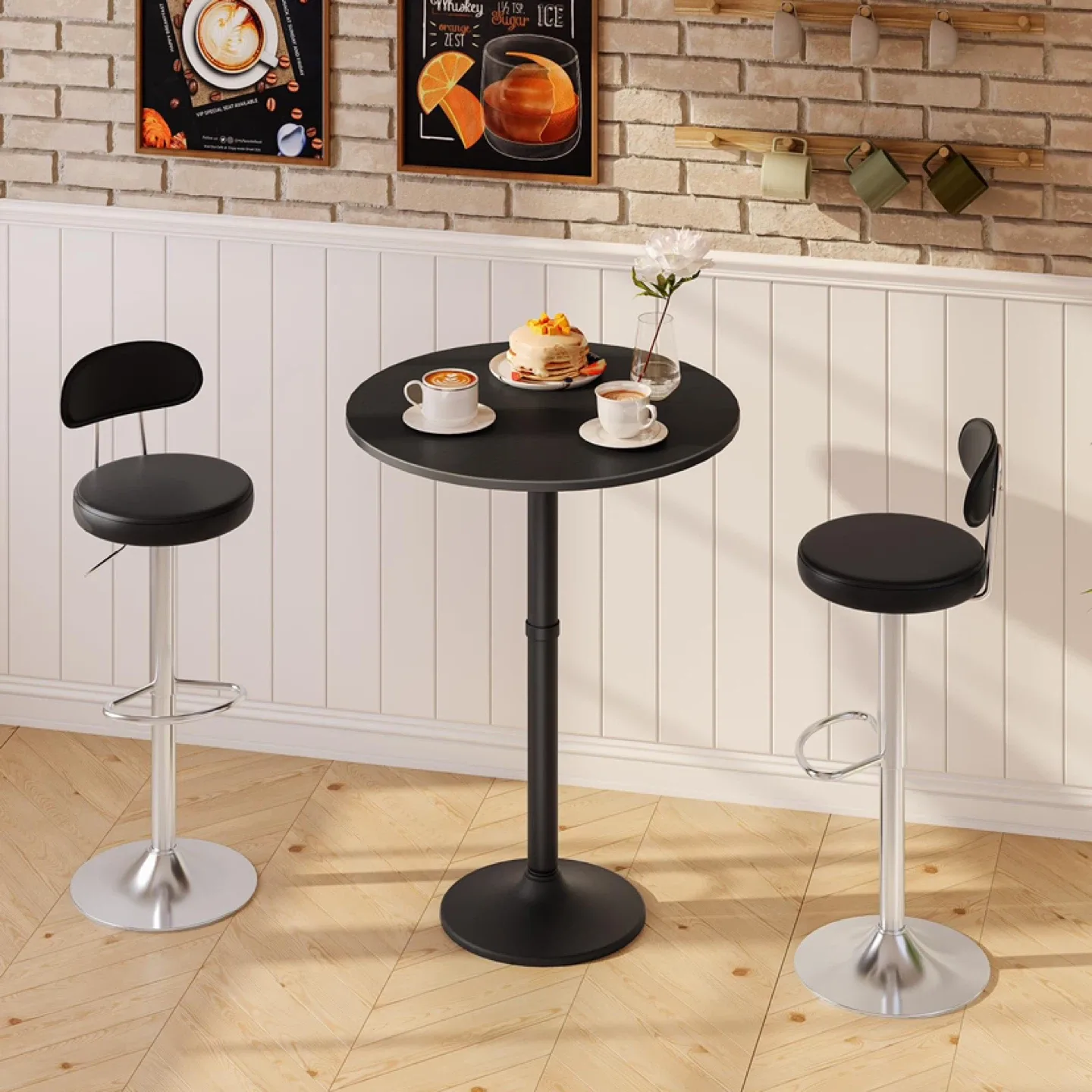 HOOBRO Round Bar Table with Non-Slip Base image indicator(5)