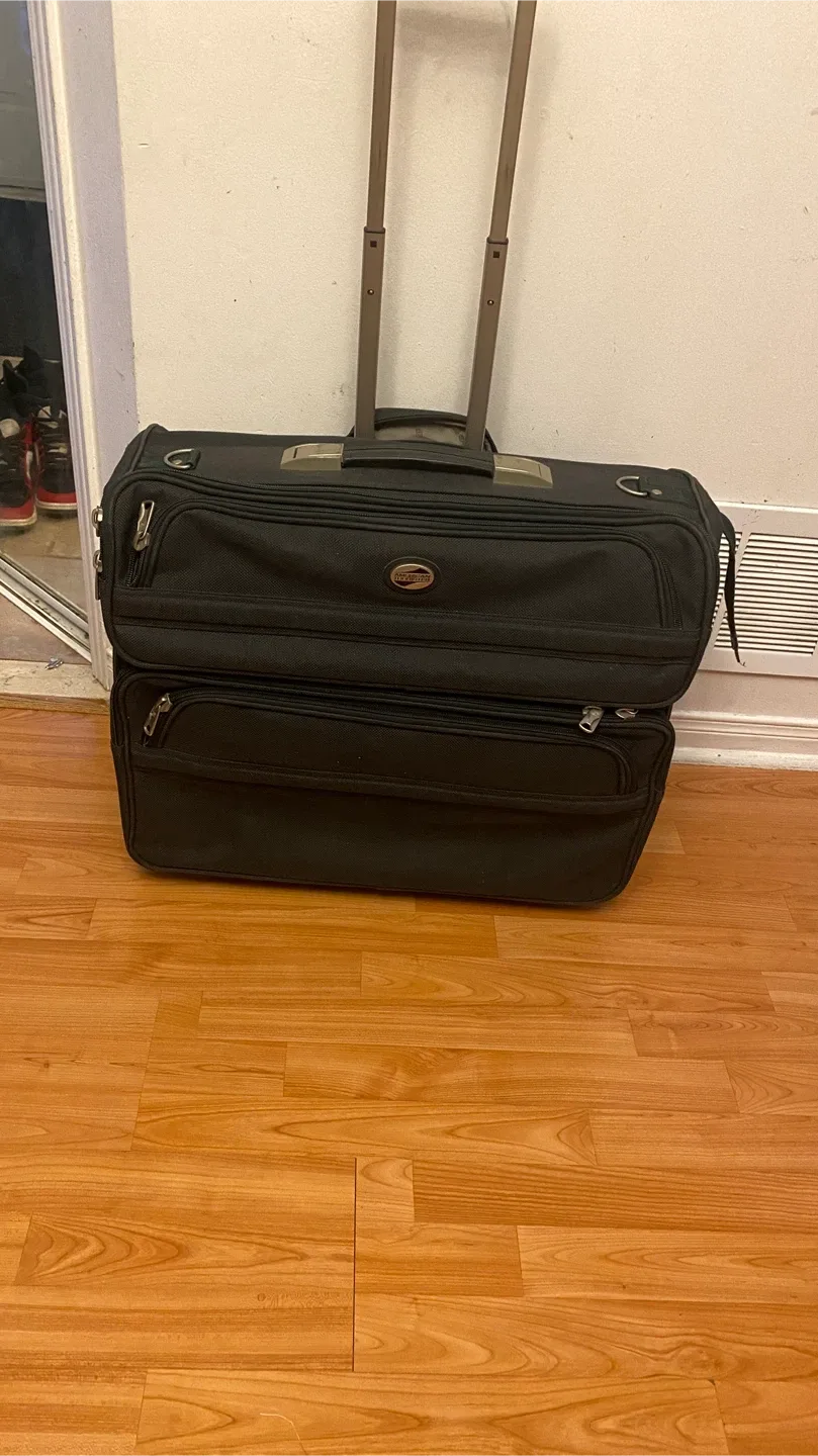 American Tourister Black Wheeled Suitcase