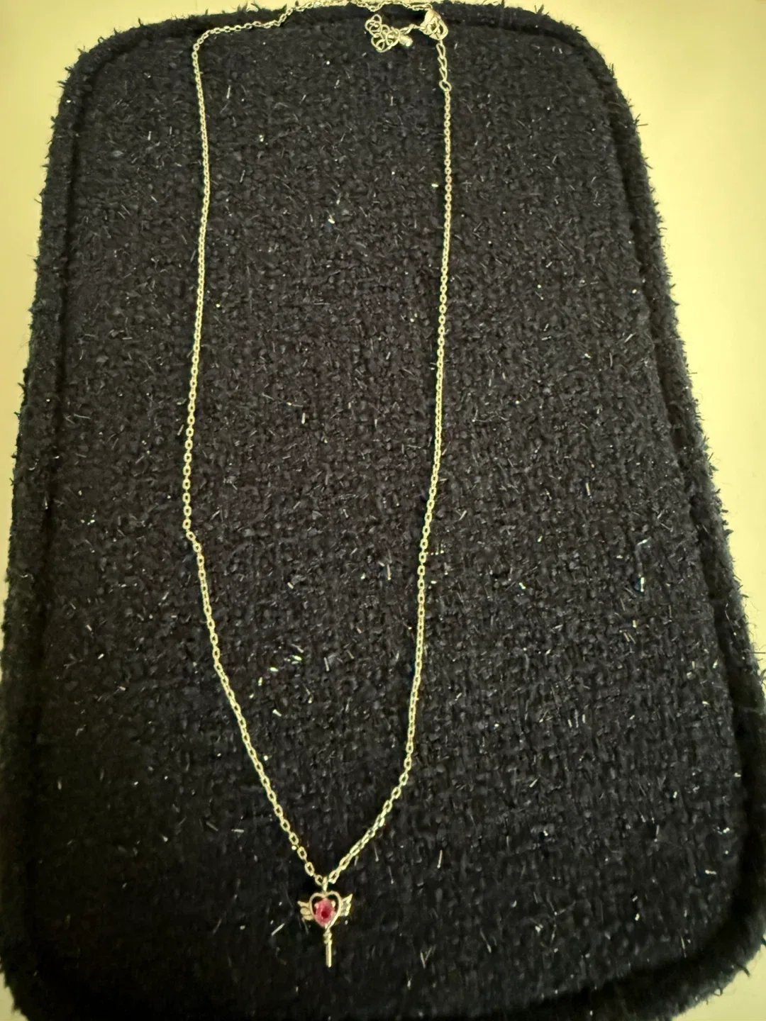 Heart Winged Key Necklace new image indicator(3)