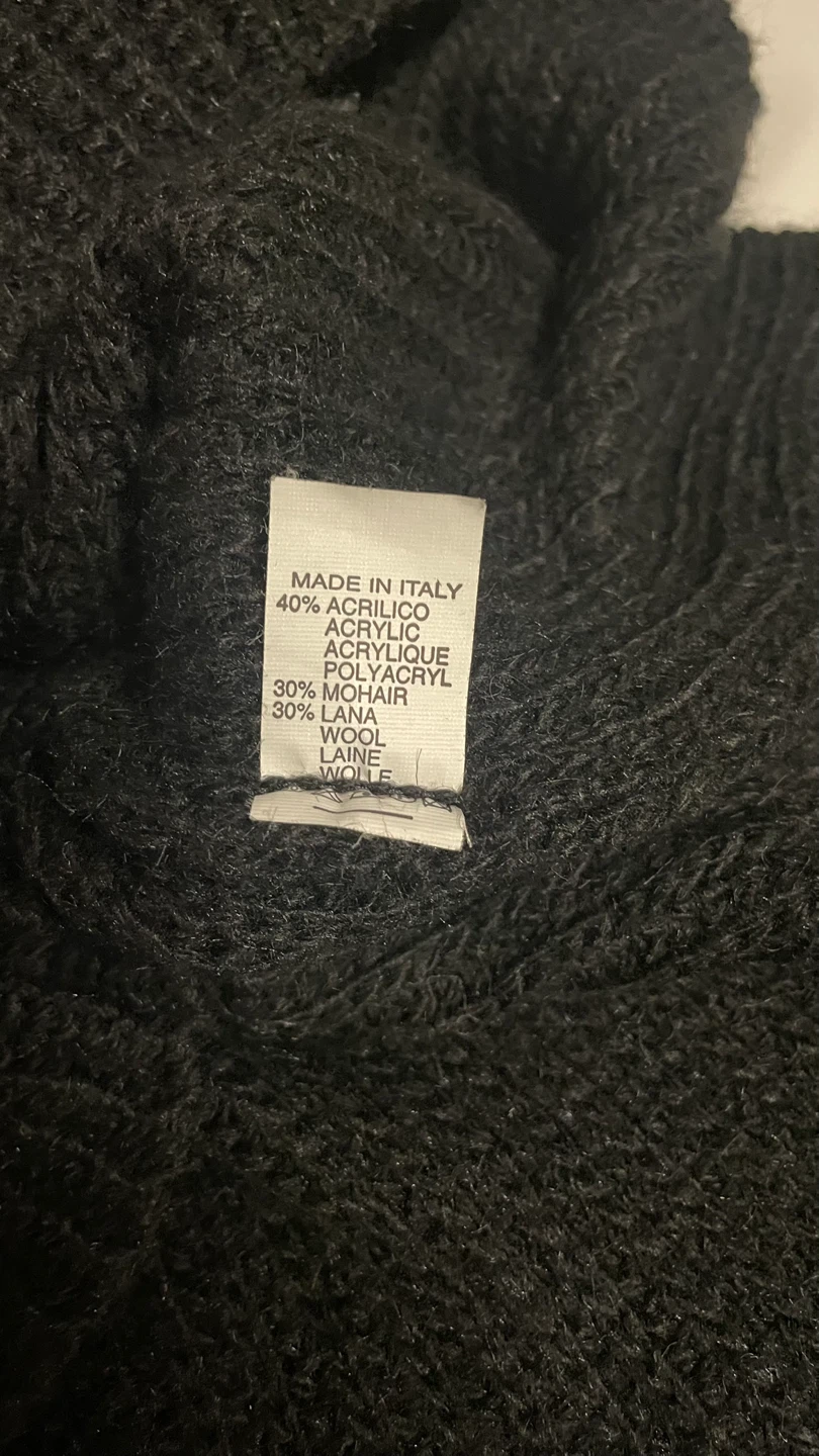UNE Made in Italy Black Knit Sweater - photo 3
