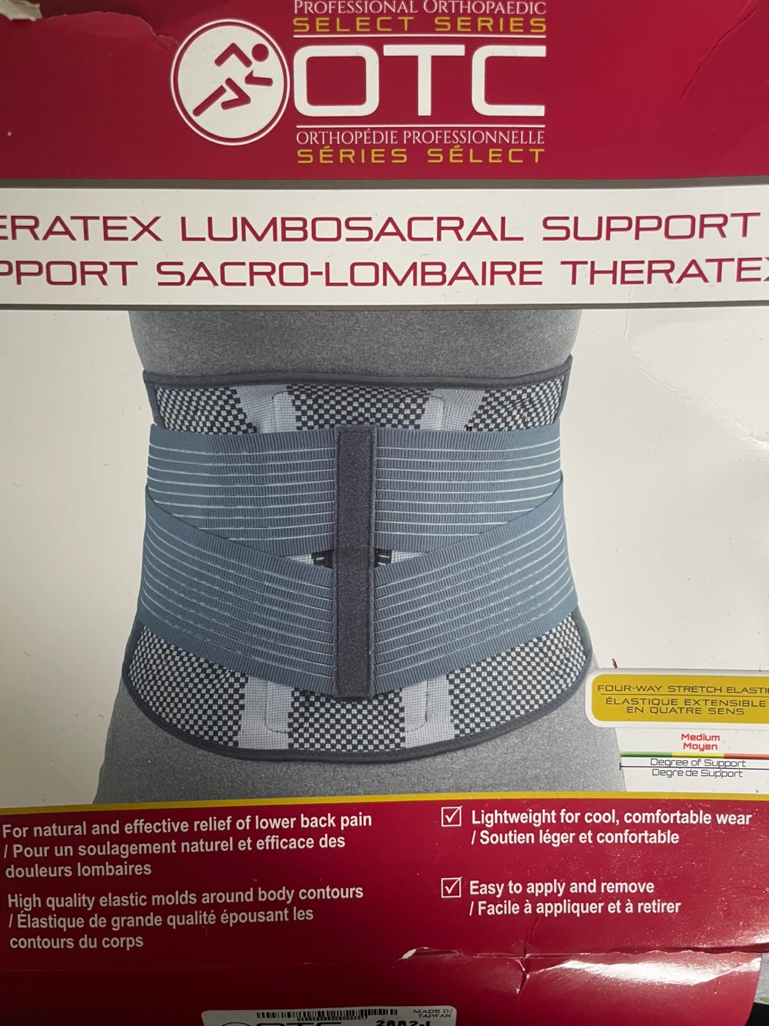 OTC Professional Series Theratex Lumbosacral Support - Medium