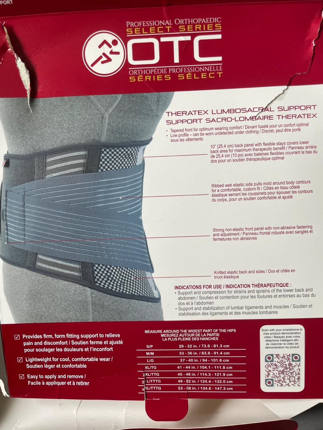 OTC Professional Series Theratex Lumbosacral Support - Medium - photo 4