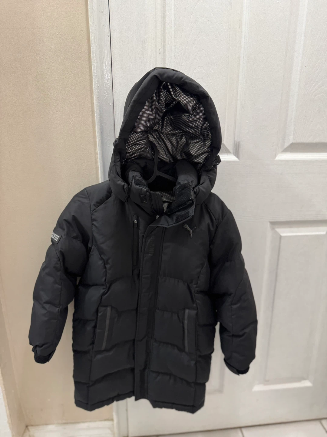 Kids Puma Black Puffer Jacket - Size 120 - photo 3