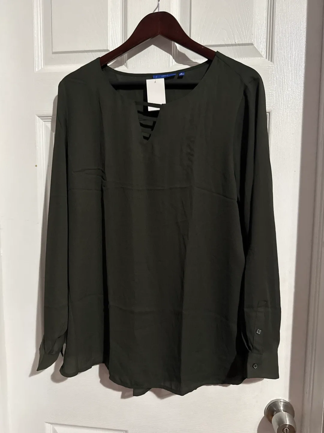 Apt. 9 Olive Green Blouse -