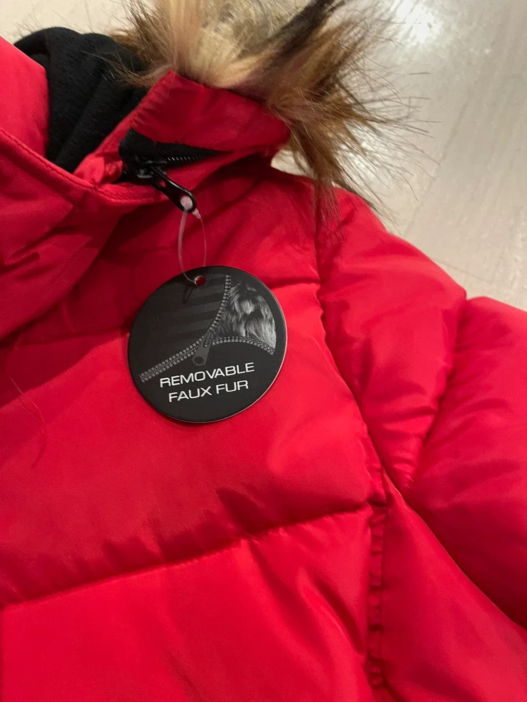 Canada Weather Gear Red Puffer Jacket - Size L image indicator(5)