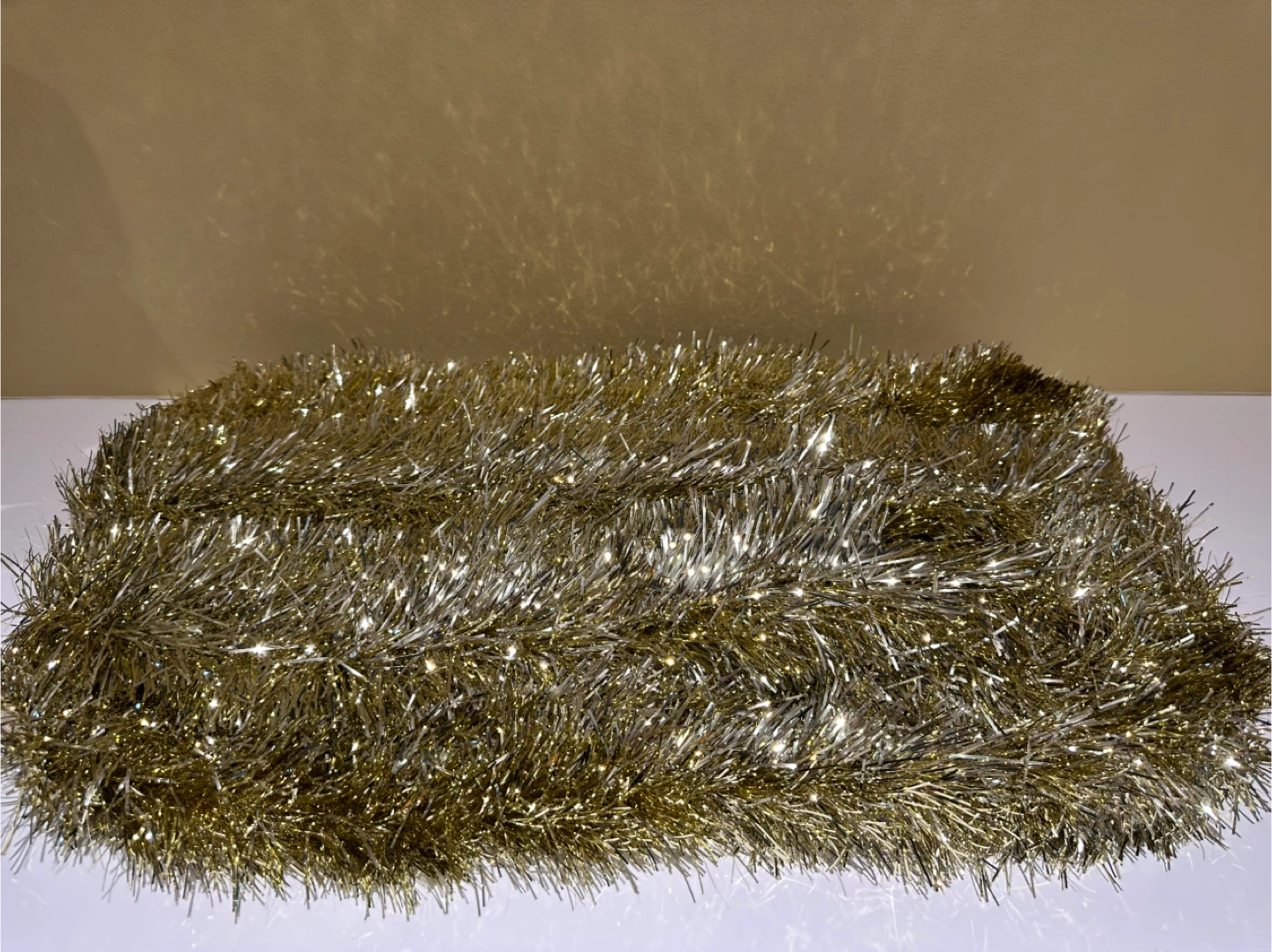 Gold Christmas Tinsel Garland - photo 3