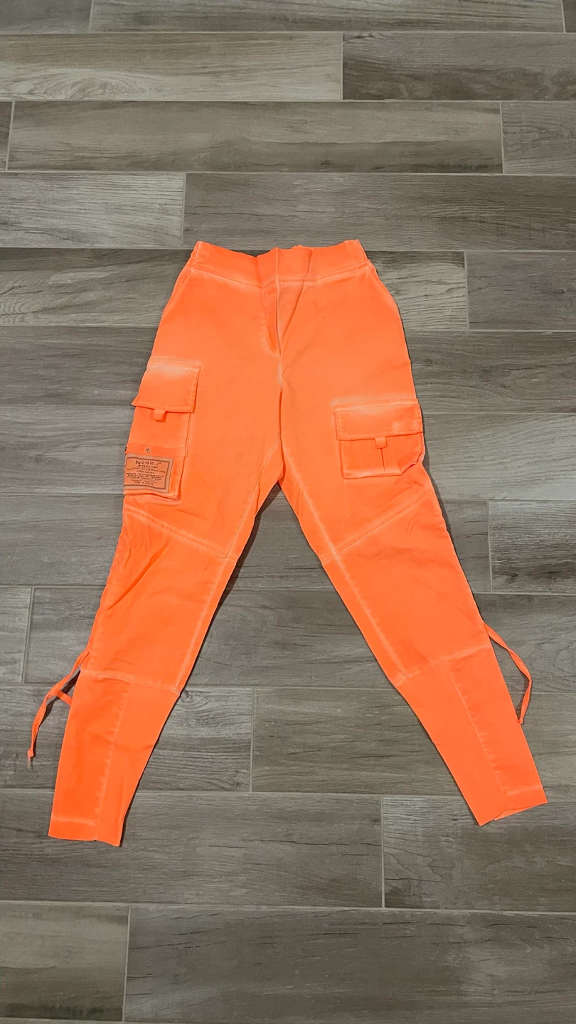 by o la la...! Orange Cargo Pants - Size M