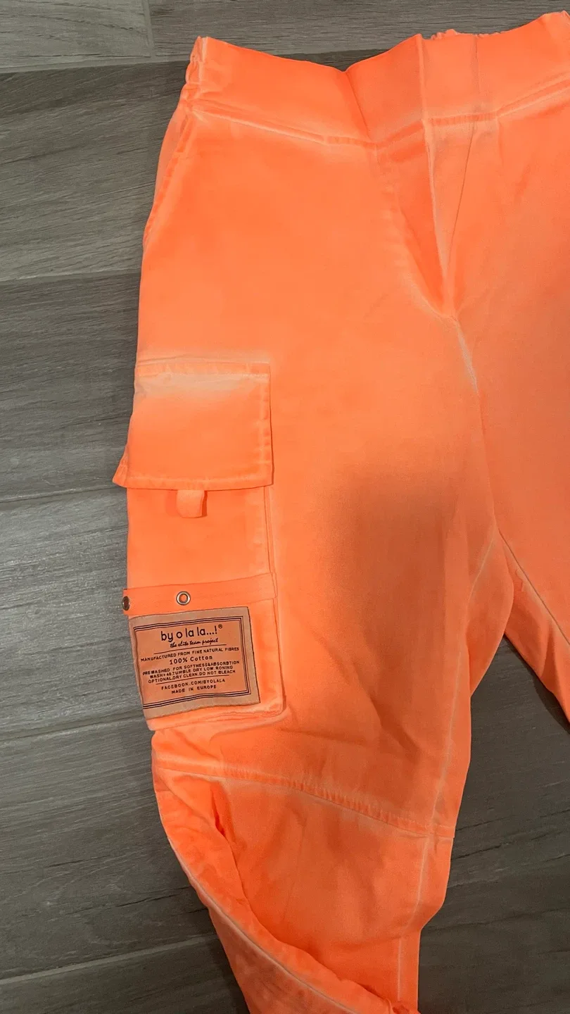 by o la la...! Orange Cargo Pants - Size M image indicator(3)