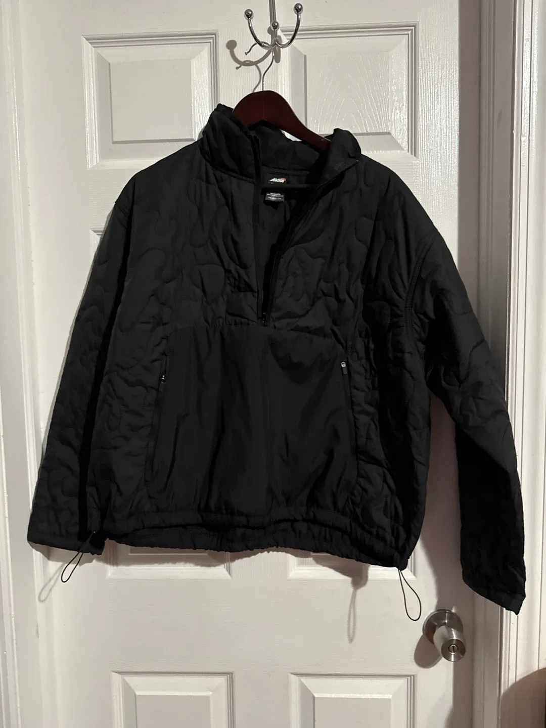 Avia Black Quilted Pullover Jacket