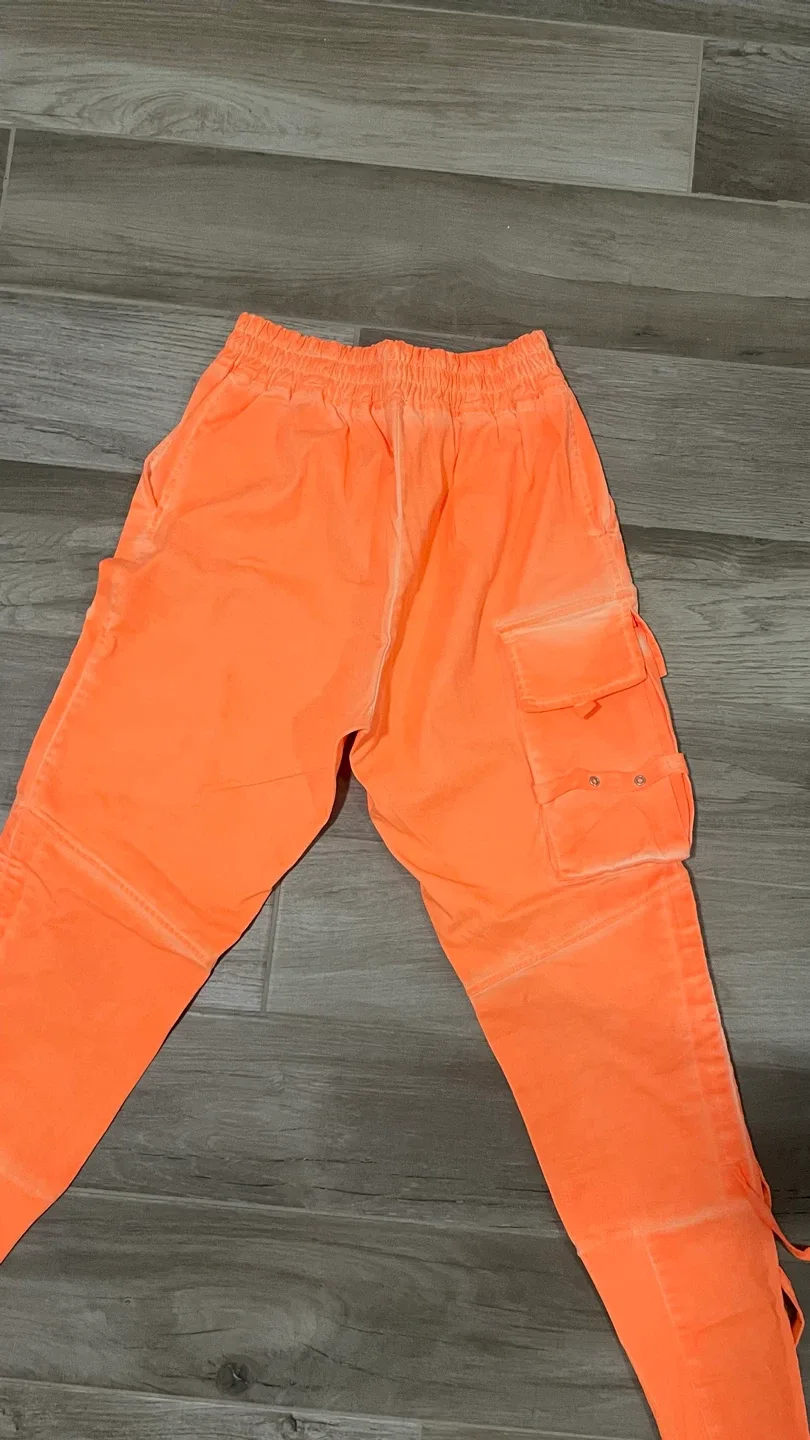 by o la la...! Orange Cargo Pants - Size M image indicator(6)