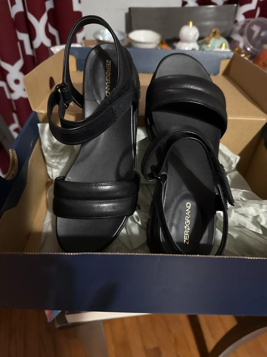 Cole Haan ZERØGRAND Black Sandals