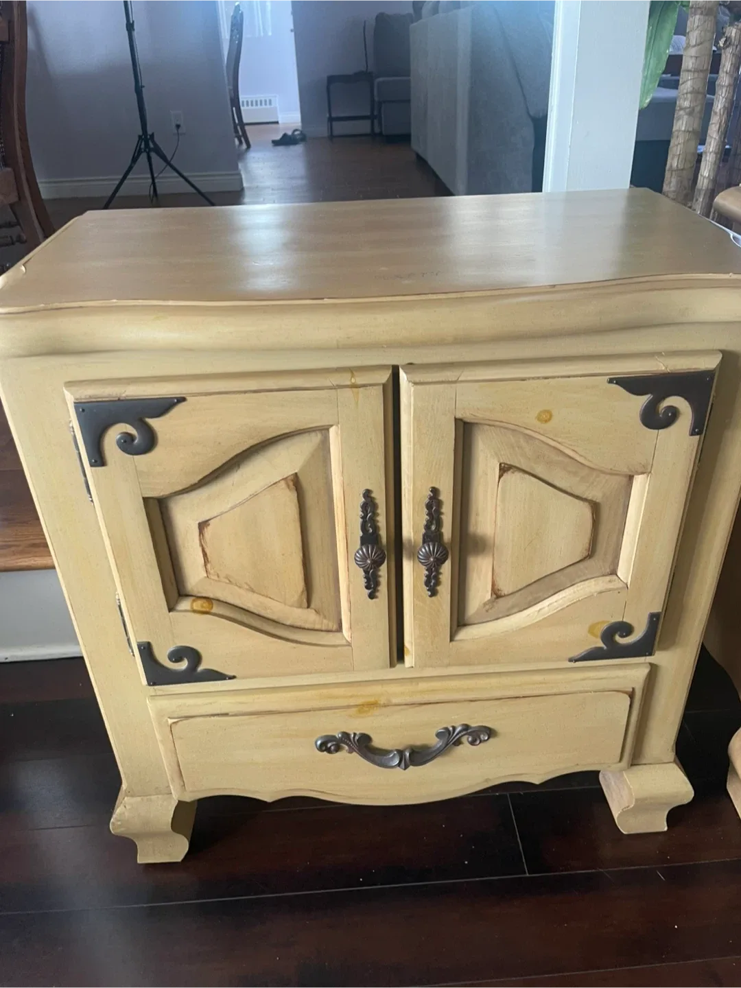 Wooden Nightstand with Drawer image indicator(2)